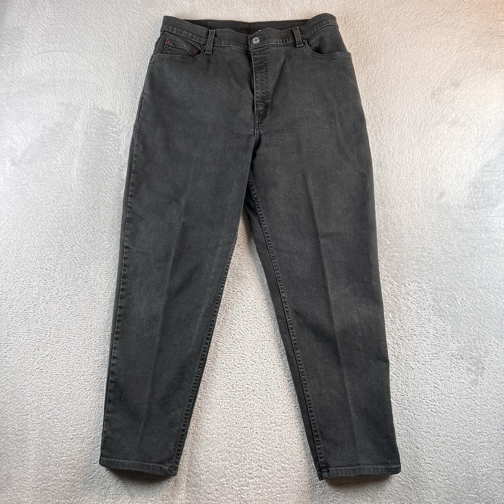 VTG Levis 550 Jeans Women's 16 Mis S 32x28 Black Relaxed Fit Tapered Y2K